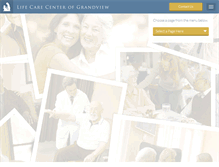 Tablet Screenshot of lifecarecenterofgrandview.com